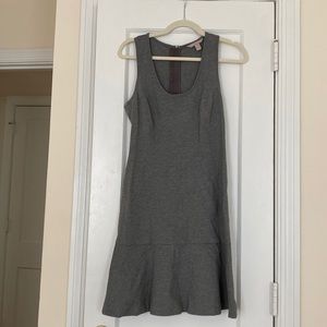 Banana republic gray knit jersey work dress